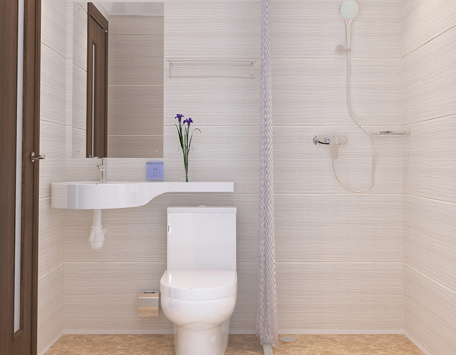 Modulaire hotelbadkamer met volledige PEC-harsvezelpaneelconstructie