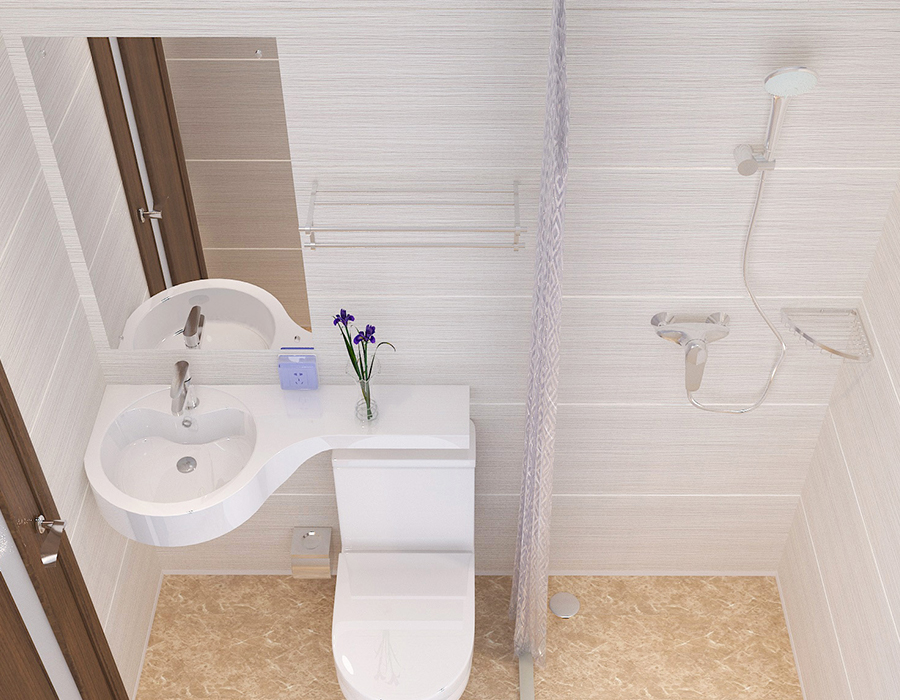 Modulaire hotelbadkamer met volledige PEC-harsvezelpaneelconstructie
