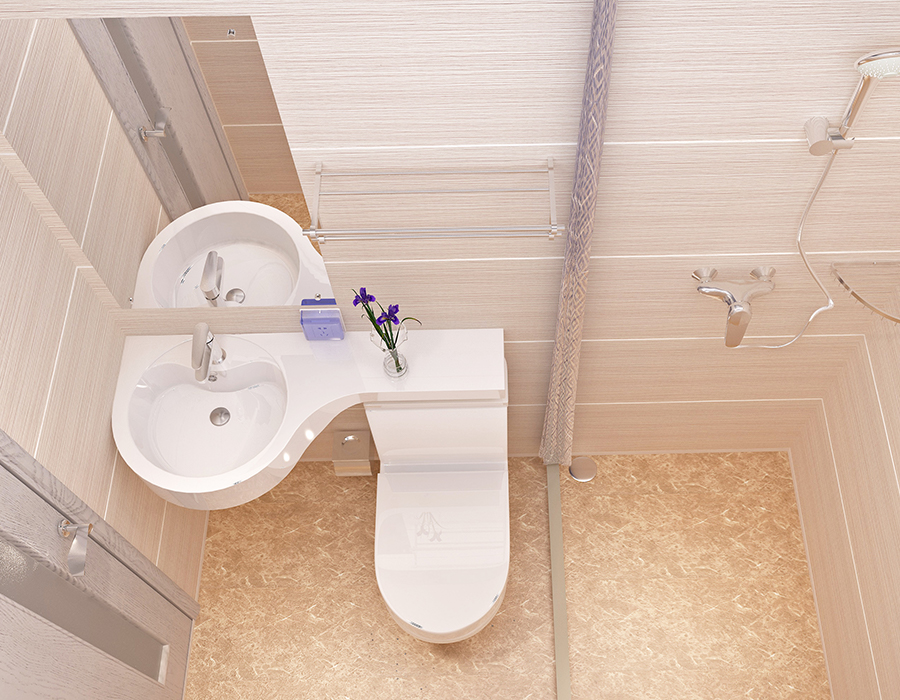 Modulaire hotelbadkamer met volledige PEC-harsvezelpaneelconstructie