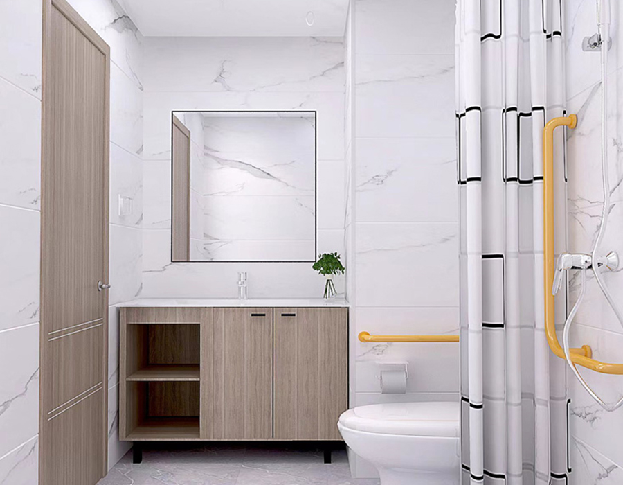 Modulaire badkamer met volledig paneel uit PEC-harsvezel
