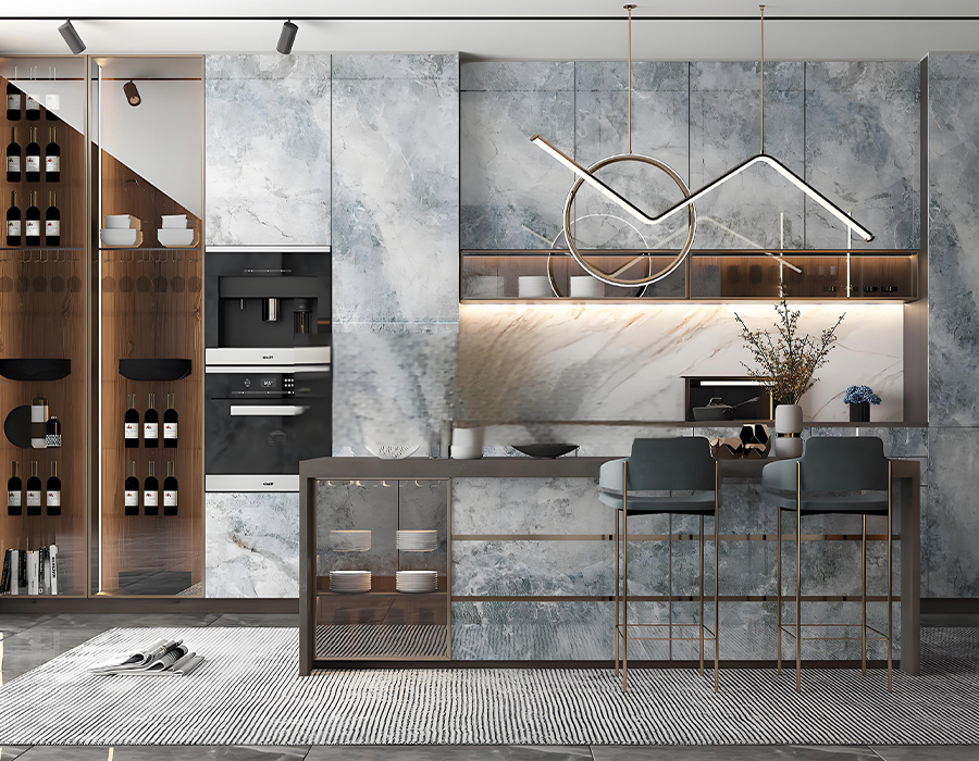 Prefab geïntegreerde keuken