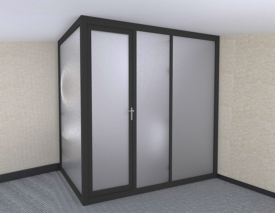 Buitenmuurglasmontage badkamer